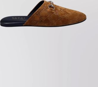 Gucci suede leather mules