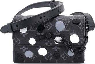 Louis Vuitton Steamer Wearable Wallet Yayoi Kusama Painted Dots Monogram Eclipse Canvas crossbody bag - Nero