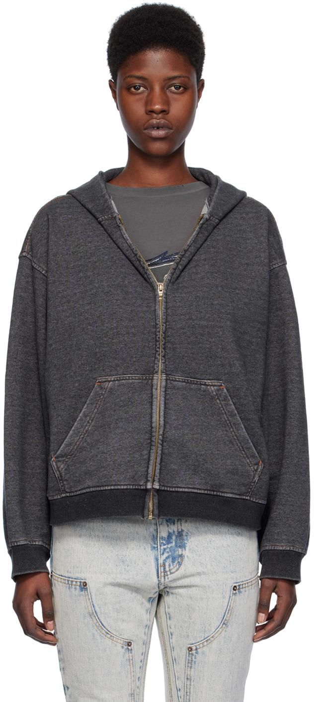【未使用品】WE11DONE ZIP付オーバーシャツ 定価48,400円 We11done オーバーサイズ Tシャツ | ブラック | FARFETCH JP