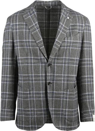 L.B.M. 1911 Giacca Stondata - Heren - Blazers - Grijs - 3XL - Katoen - Jassen