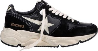 Golden Goose Running Sneakers In Black Suede And Leather