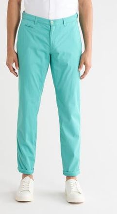 Brax Fabio IDX Flat Front Modern Fit Cotton Blend Chinos in Caribbean at Nordstrom Rack, Size 35 X 34