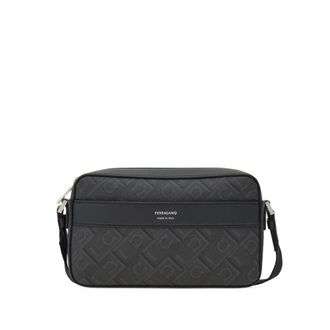 Ferragamo Black Monogram Small Crossbody Bag