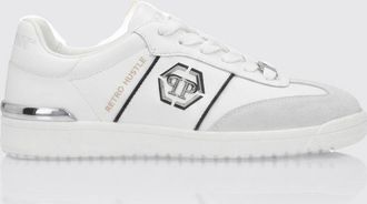 Philipp Plein Sneakers Retro Hustle in pelle con logo Hexagon