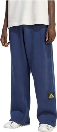 adidas Equipment Open Hem Sweatpant - Heren - Trainingsbroeken - Blauw - M - Katoen - Fitness