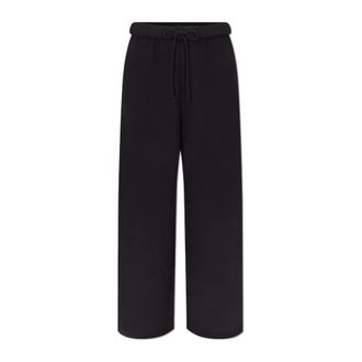 SKIMS Cotton Fleece Classic Straight Leg Pant - Dames - Sweatpants - Zwart - 2XS - Katoen - Broeken