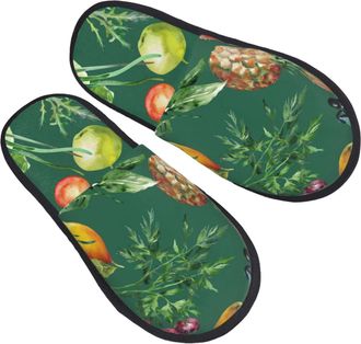 Generic Fluffy Slippers Vegan Fuzzy Slippers Washable Non Slip House Shoes For Travel Hotel Guest L