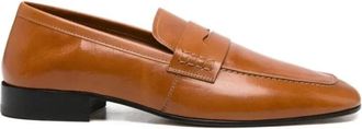 Dries Van Noten M.L.Schoenen Q.0103 - Heren - Loafers - Bruin - 44 EU - Leer - Schoenen