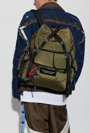 Dsquared2 Logo Backpack, Mens, Green