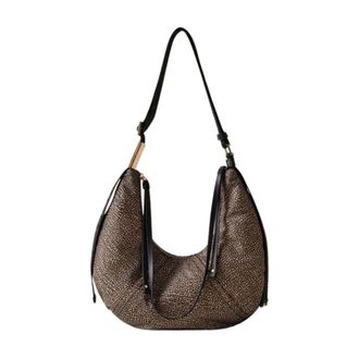 Borbonese Shoulder Bags, female, Black, ONE SIZE, Shoppers