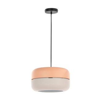 Stones Pendant light, pink/grey
