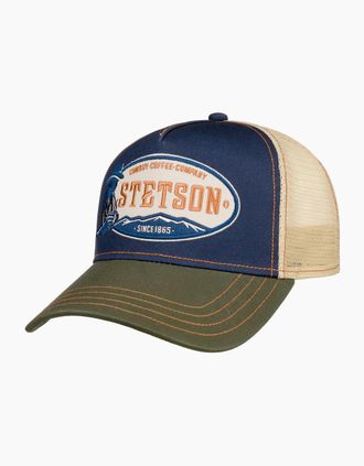 Stetson Mens Stetson Trucker Cap - Cowboy Coffee Olive Navy