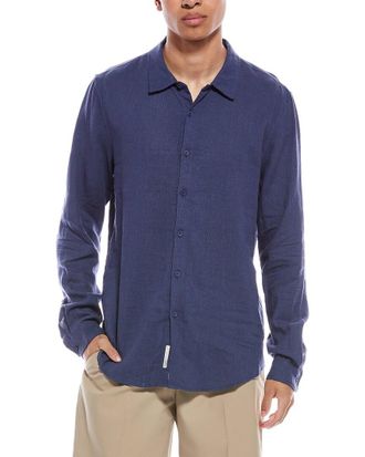 Onia Standard Linen-Blend Shirt
