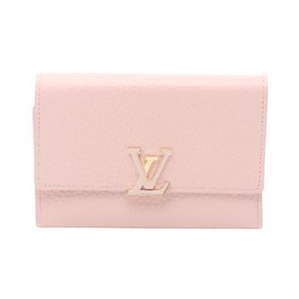 Louis Vuitton Pink Leather Wallet (Tri-Fold) (Pre-Owned)