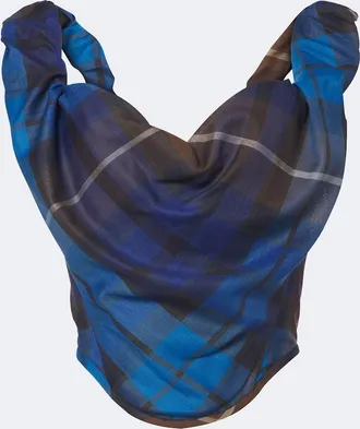 Vivienne Westwood Sunday plaid wool bustier top