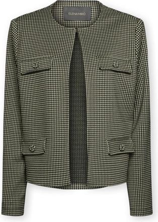 Elena Miro Vichy Patroon Gebreid Jasje - Dames - Zomerjassen - Veelkleurig - 6XL - Polyester - Jassen