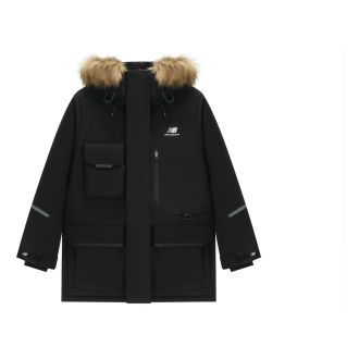 New Balance Logo Down Jacket Asia Sizing Black 5PC44603-BK
