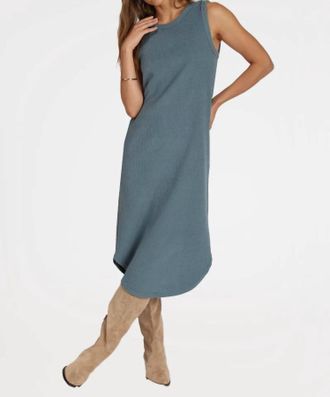 Dylan Crew Tank Dress In Denim