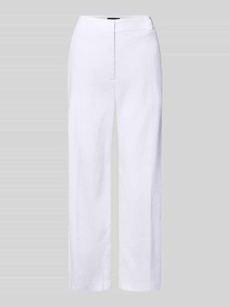 Cambio Cambio Chino aus Leinen-Mix mit B&uuml;gelfalte Modell CALIFORNIA in Weiss, Gr&ouml;&szlig;e 32