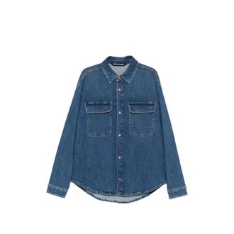 Palm Angels Long-sleeve Denim Shirt