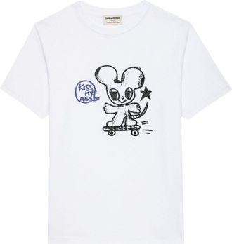 Zadig&Voltaire T-shirt Edwin Happy Mouse - Bianco