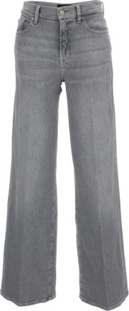 7 For All Mankind Grey Bootcut High Rise Jeans