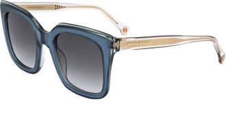Carolina Herrera Womens 51 mm Blue Grey Sunglasses