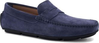 Bruno Magli Taranto Penny Loafer in Light Blue Suede at Nordstrom, Size 8.5