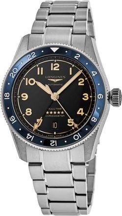 Longines Spirit Zulu Time Grey Dial Stainless Steel Mens Watch L3.812.4.60.6