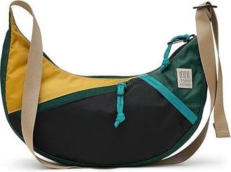 Topo Designs Moonlight Crossbody Bag Shoulder Handbags Mustard/Forest, Nylon/Ripstop