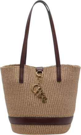 Chlo&eacute; Natural/Brown Charms Medium Tote