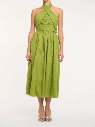 Cinq &agrave; Sept Marcie Dress In Dark Lime