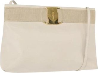 Ferragamo Pre-owned Cross Body Bags, female, White, Size: ONE SIZE Pre-owned Cross Body Bag