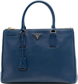 Prada Pre-owned Prada Medium Saffiano Lux Galleria Double Zip Satchel Ladies TGIB4VA1V80ELF0Y