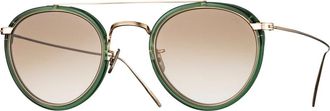 Eyevan 7285 762 - 400902 Aviator Zonnebril - Dames - Zonnebrillen - Beige - ONE Size - Accessoires