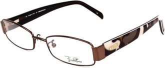 Pucci Bruine Rechthoekige Brilmonturen Stijlvol - Dames - Brillen - Bruin - ONE Size - Accessoires