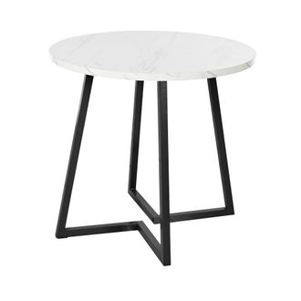 STILVORA Conjunto De Mesa Y Sillas Con 1 Mesa Redonda Y 4 Sillas, Para Cocina, Mdf, Metal Y Terciopelo, Multicolor