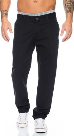 Rock Creek W29-W40 RC-2083 Mens Designer Chino Trousers Regular Fit - Black - W38