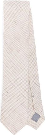 Eleventy Cravatta a quadri - Toni neutri