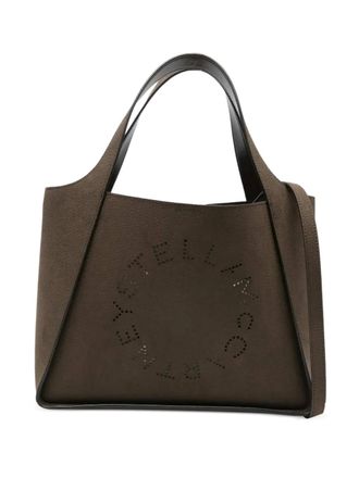 Stella McCartney logo-detail tote bag - Brown
