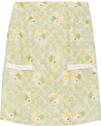 Fendi Floral Midi Skirt