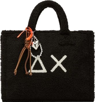 Sun 68 Cali Midi Bag Teddy - Dames - Shoppers - Zwart - ONE Size - Tassen