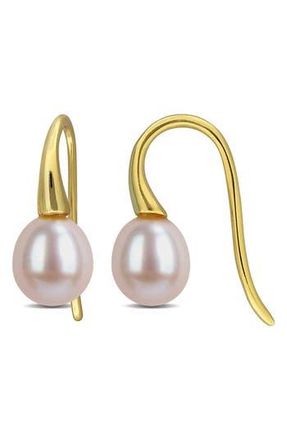 Delmar Cultured Freshwater Pearl Drop Earrings in Pink at Nordstrom Rack