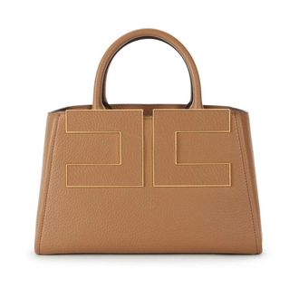 Elisabetta Franchi Dames, Tassen, Bruin, Maat: ONE Size Katoen