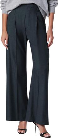 Victoria Beckham Ethel Trouser - Dames - Broeken - Groen - Maat: 2XS Wol