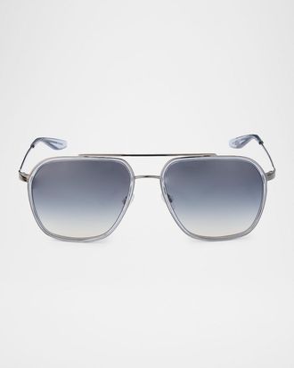 Barton Perreira Rizzo 58mm Titanium Navigator Sunglasses