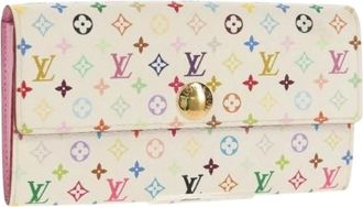 Louis Vuitton Pre-owned Wallets, female, Multicolor, Size: ONE SIZE Pre-owned Canvas Wallet