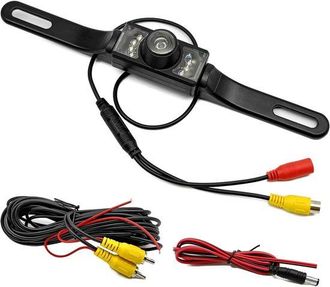 OEM Telecamera Per Auto Con Portatarga, 8 Luci A Infrarossi, Resistente A Polvere, Acqua E Nebbia, Telecamera Di Retromarcia Hd Con Visione Notturna Per A