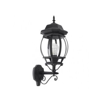 Fabrilamp Fabrilamp - Aplique exterior aluminio caelum 1xe27 negro ip44 54x19x28 cm