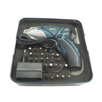 Trade Shop Trade Shop - Kit Avvitatore Cacciavite Ricaricabile Snodabile Inserti 30pz Sd-48al